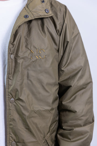 Parka imbottito con cappuccio Khaki